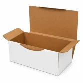 22.5x12x8cm Box - 0.7 Desi Box - Locked Box - New Type - White - 1