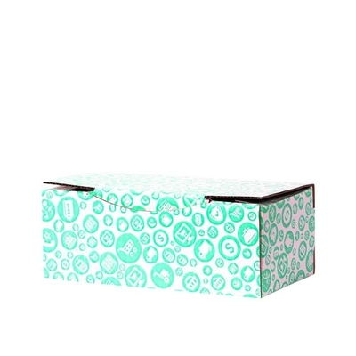22,5x12x8cm Turquoise Patterned Box - Thumbnail