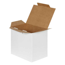 22x15x20cm Locked Box - White - Thumbnail