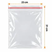 أكياس بسحاب 23×31 سم — 300 قطعة - 1