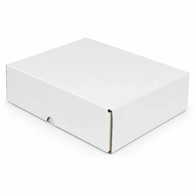 23x14x8cm Box - 0.8 Desi Box - Locked Box - White - 3