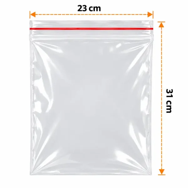 23x31 cm Zip Lock Bag – 300 Pieces - 1