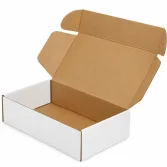 24x12x5,5cm Kutu - 0,5 Desi Kutu - Kilitli Kutu - Beyaz - 1