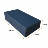 24x12x5,5cm Kutu - 0,5 Desi Kutu - Siyah Kutu - 3