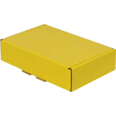 24x16,5x6cm Kutu - Kilitli Kutu - 0,8 Desi Kutu - Sarı - Thumbnail