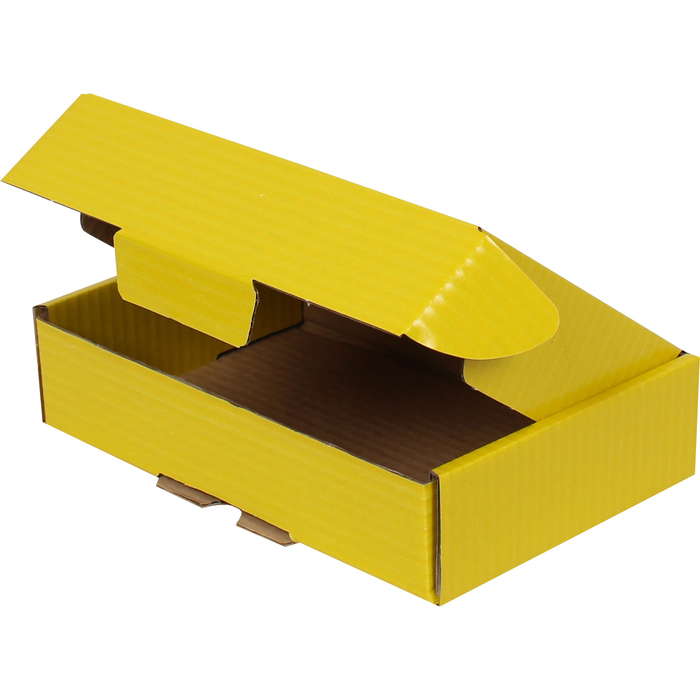 24x16,5x6cm Kutu - Kilitli Kutu - 0,8 Desi Kutu - Sarı