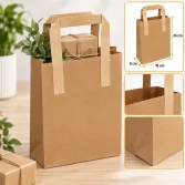 24x18x8 cm Kraft Paper Bag – 25 Pieces - 3