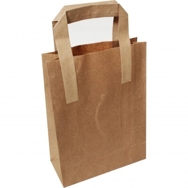 24x18x8 cm Kraft Paper Bag – 25 Pieces - Kolicim