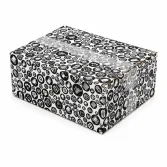 25x20x10cm Koli - 1,7 Desi Koli - Tek Oluklu Siyah Alışveriş Desenli Koli - 3