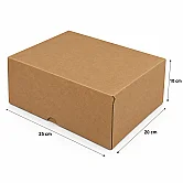 25x20x10cm E Ticaret Kutusu - 1,6 Desi Kutu - 4 Nokta Kutu - Kraft - 3