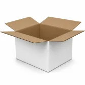 25x20x15cm Single Corrugated White Box - 1
