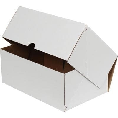 26x12x7,5cm Kutu - 0,8 Desi Kutu - E Ticaret Kargo Kutusu - 4 Nokta Kutu - Beyaz - 1