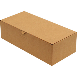 26x12x7,5cm Locked Box - Kraft - Thumbnail