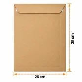 26×35 cm Kraft Envelope - 25 Pieces - 2