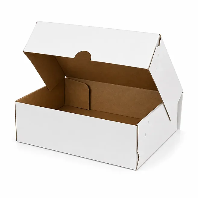 27x24x8cm E Ticaret Kutusu - 1,7 Desi Kutu - 4 Nokta Kutu - Beyaz - 1