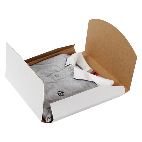 27x27x3.5cm T-Shirt Cargo Box - White - 1
