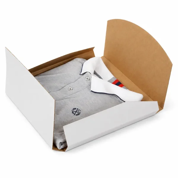 27x27x3.5cm T-Shirt Cargo Box - White - 1