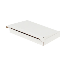 28x16x3.5cm Locked Box - White - Thumbnail