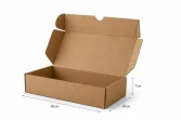 28x18x7cm Kutu - 1 Desi Kutu - Kilitli Kutu - Kraft - 3