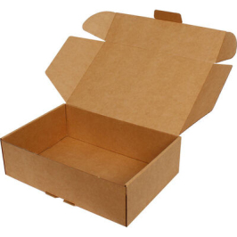 28x19x6cm Locked Box - Kraft - Thumbnail