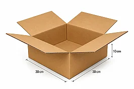 صندوق كرتون مموج مفرد 30×30×10 سم – كرافت - 2