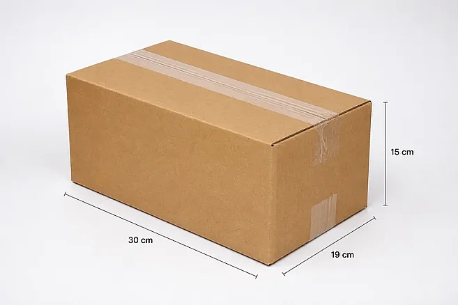 30x19x15cm Double Corrugated Box - Weight Kraft - 3