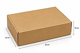 30x20x10cm Kutu - 2 Desi Kutu - Kilitli Kutu - Kraft - 4