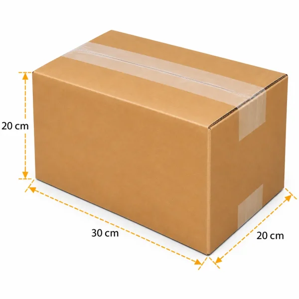 30x20x20cm Box - 4 Desi Box - Double Corrugated Box - 3