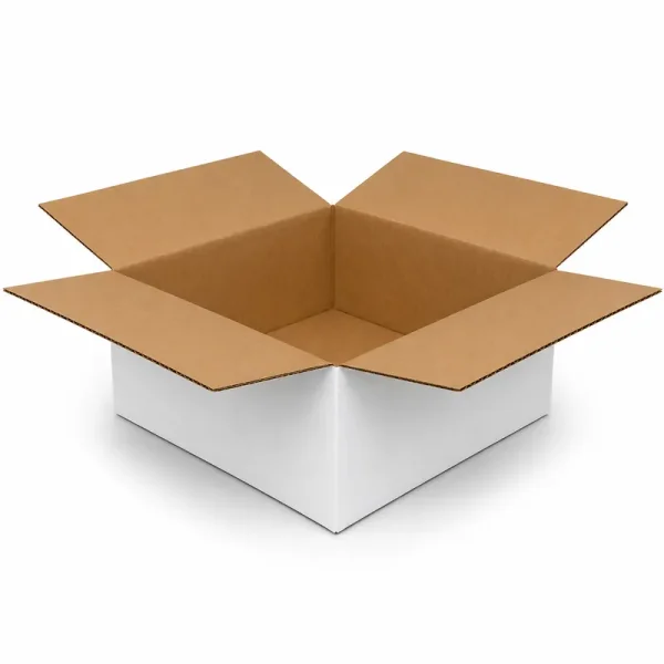 30x25x12cm Koli - 3 Desi Koli - Tek Oluklu Koli - Beyaz - 1