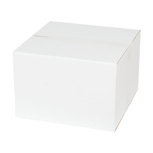 صندوق مموج مفرد 30*30*20 سم - أبيض