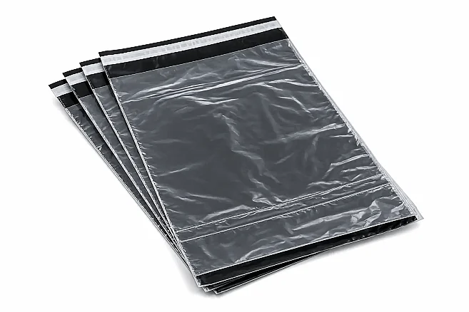 30x37+5cm Transparent Black Poly Mailer – 100 Pieces - 3