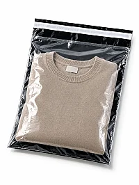 30x37+5cm Transparent Black Poly Mailer – 100 Pieces - 1