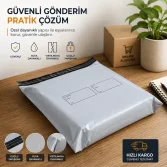 30x38+5cm Cepsiz Kargo Poşeti - 100 Adet - 2