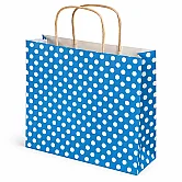 أكياس ورقية منقطة مقاس 31×25×11.5 - أزرق - 25 قطعة - 2