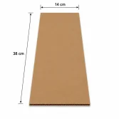 فاصل كرتوني 14×38 سم - مزدوج التمويج - كرافت - 3
