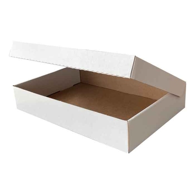 32x22x6cm Kutu - 1,4 Desi Kutu - Kilitli Kutu - Beyaz - Thumbnail