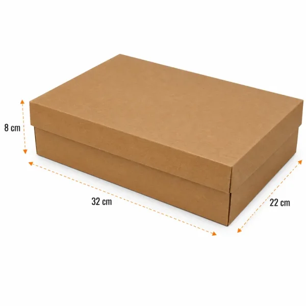 32x22x8cm Locked Box - Kraft - Kolicim (1)