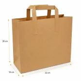 32x30x16 cm Kraft Paper Bag – 25 Pieces - 2