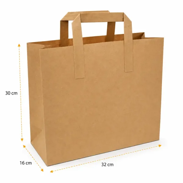 32x30x16 cm Kraft Paper Bag – 25 Pieces - Kolicim (1)