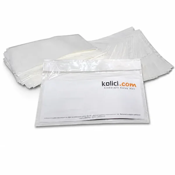 33x25cm Self-Adhesive Invoice Pocket – 100 Pieces - 3