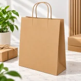 33x27x15cm Kraft Kağıt Çanta - 25 Adet - 3