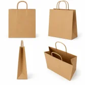 33x27x15cm Kraft Kağıt Çanta - 25 Adet - 4