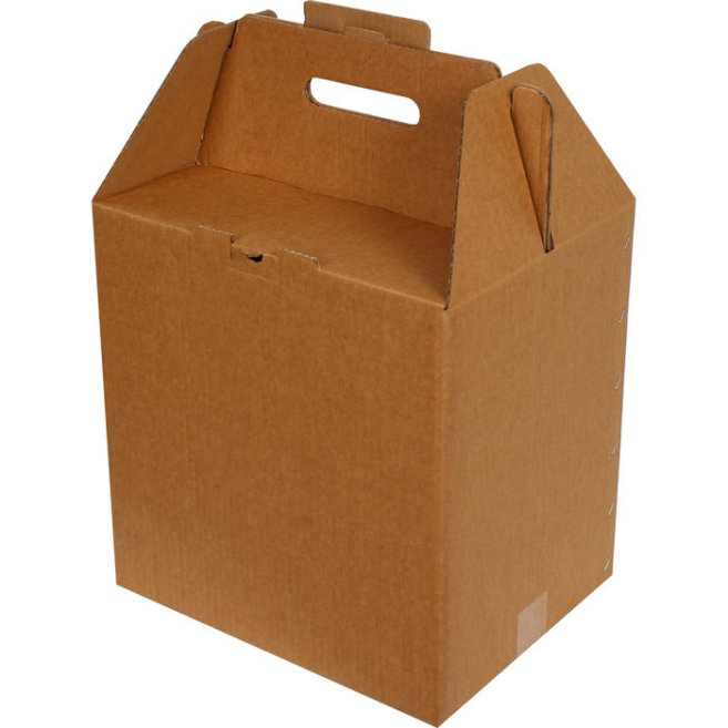 34x27x35cm Bag Type Double Corrugated Box - Kraft