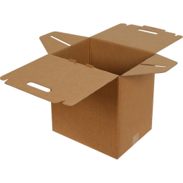 34x27x35cm Bag Type Double Corrugated Box - Kraft - Thumbnail