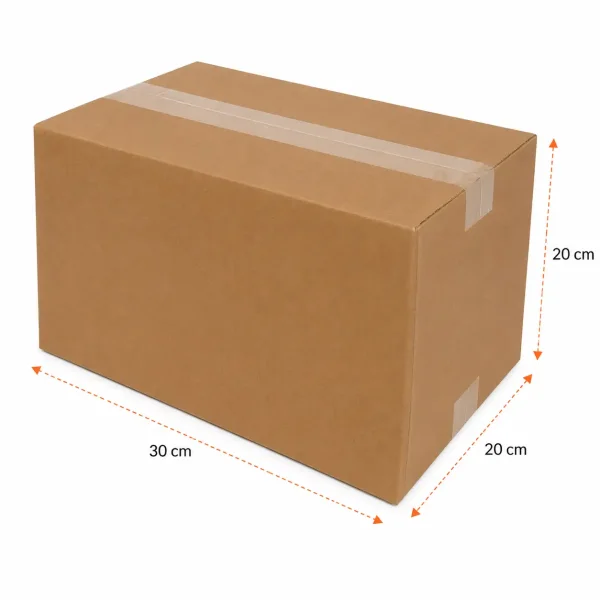 35x20x20cm Koli - 4,6 Desi Koli - Tek Oluklu Koli - Kraft - Kolicim (1)