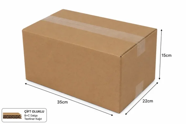 35x22x15cm Double Corrugated Box - 3