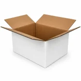 35x22x15cm Double Corrugated Box - White - 1
