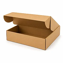 35x24x11cm Kutu - 3 Desi Kutu - Çift Oluklu Kilitli Kutu - 1