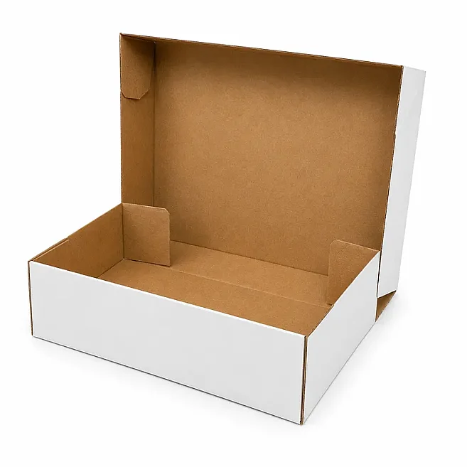35x24x14cm E Ticaret Kutusu - 4 Desi Kutu - 4 Nokta Kutu - Beyaz - 1