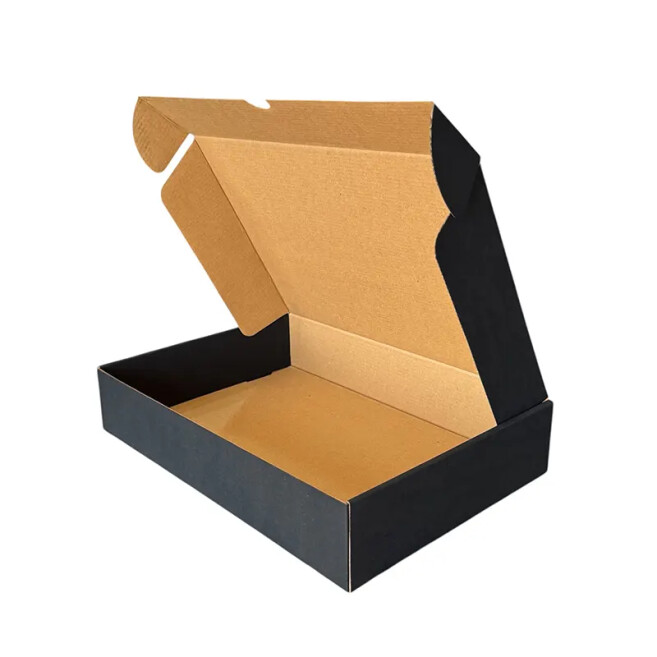 35x24x7cm Single-Wall Box - 2 Desi Box - Black-Colored Box - Kolicim